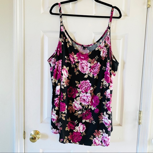 NWT TORRID Ava Black Floral Cami - Picture 6 of 11
